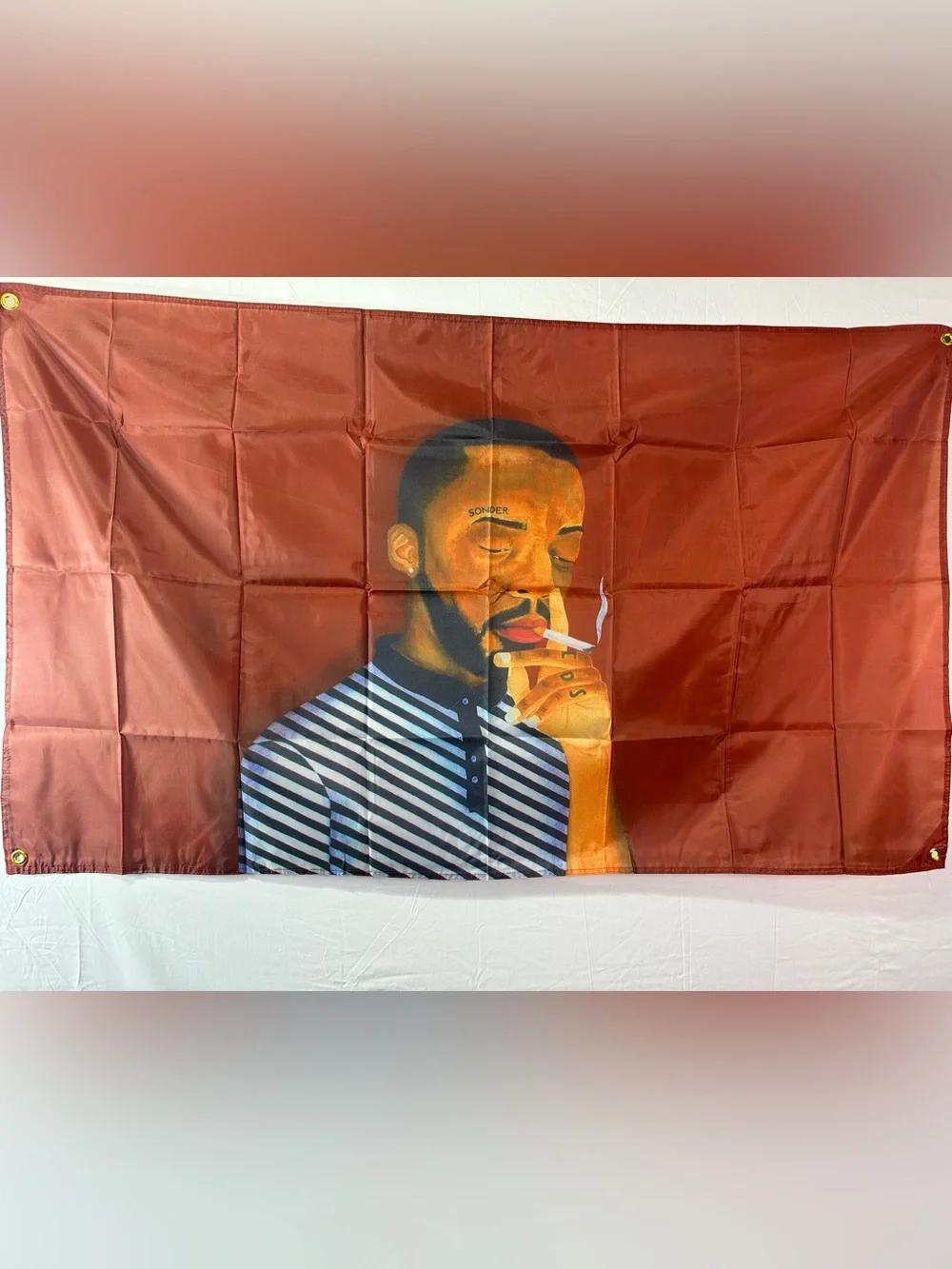 Brent Faiyaz “a.m. paradox” Cover Banner Tapestry 5x3Ft. With 4 Grommets